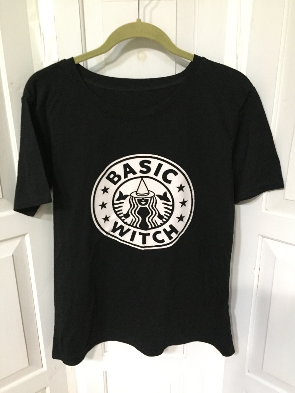 Basic Witch Short Sleeve Tee - Black